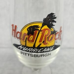 Hard Rock Cafe Pittsburgh Hurricane Glass - Clear